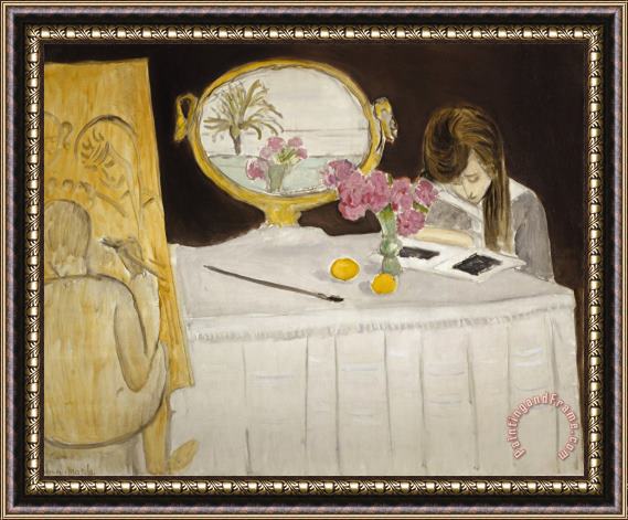 Henri Matisse La Lecon De Peinture Or La Seance De Peinture [the Painting Lesson Or The Painting Session] Framed Painting